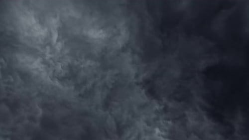 Céu de tempestade, tempo chuvoso, vista aérea, trovão