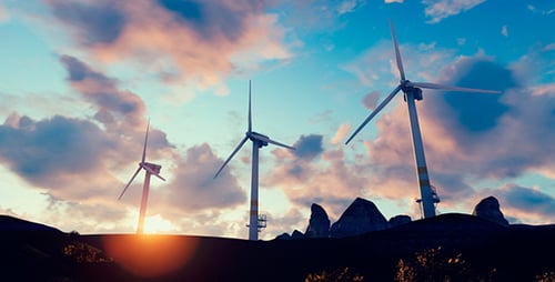 Wind Turbines on the Hill