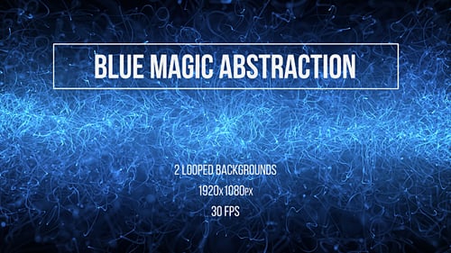 Blue Abstract Magic Particle Energy Background Animation