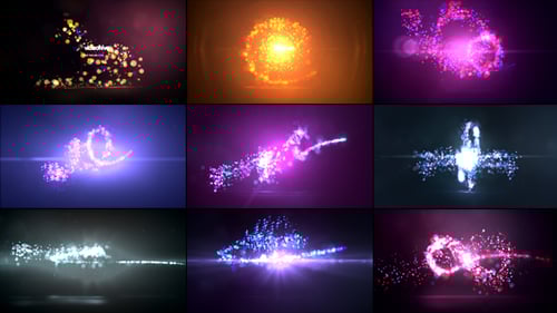 Dynamic Particle Burst Logo Reveal Pack