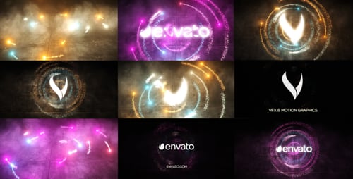 Abstract Particle Energy Logo Reveal Animation