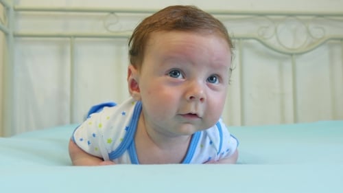 Portrait Of A Cute Newborn Baby