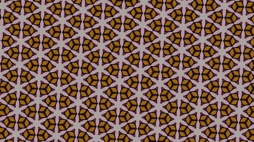 Seamless Kaleidoscope Geometric Abstract Pattern Loop