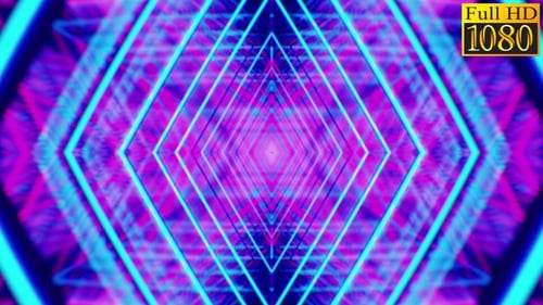 Retrowave Kaleidoscope Vj Loops Pack V1