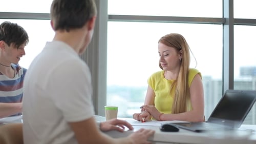 Discussion In The Office