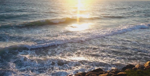 Sea Waves and Rocks 1
