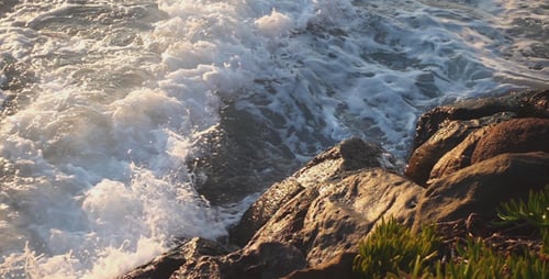 The Sea Waves and Rocks 5
