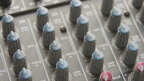 Working With Sound Mixing Console