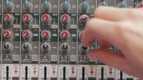 Working With Sound Mixing Console