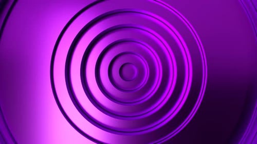 Dynamic Purple Geometric Rings Expanding Abstract Motion