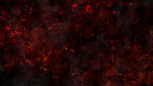 Ominous Dark Abstract Fiery Energy Background