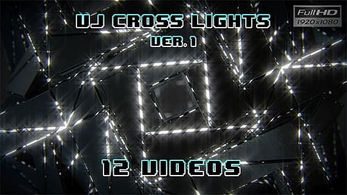 VJ Loops Kreuzlichter Ver.1 — 12er-Pack