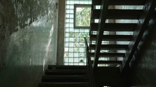 Stairs in the Abandoned Factory