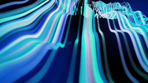 Dynamic Abstract Flowing Lines Background Animation