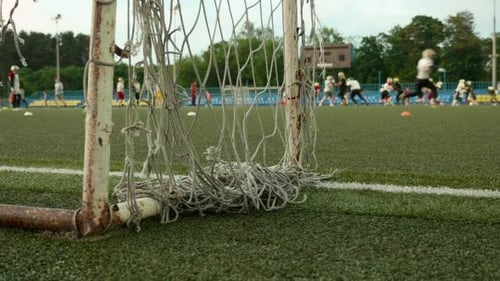 Soccer Training on an Overcast Day