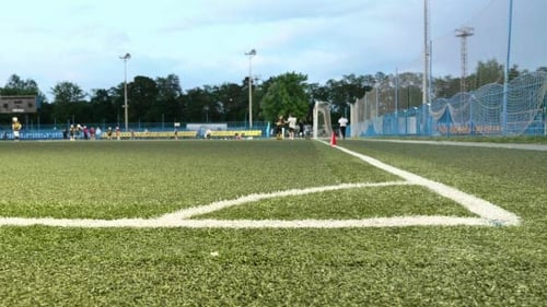 Field Corner. American Football Training