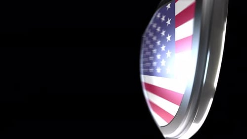 United States Emblem Transition with Alpha Channel - 4K Resolution