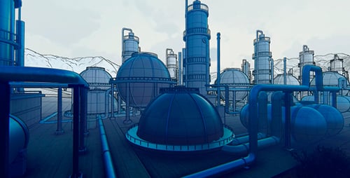 Graphic Drawing of The Refinery