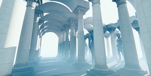 Architectural Gallery Consisting of Columns