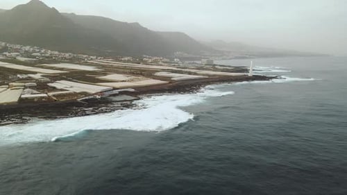 Incredible Mountain Scenery on the Ocean in the North of the Spanish Volcanic Island of Tenerife