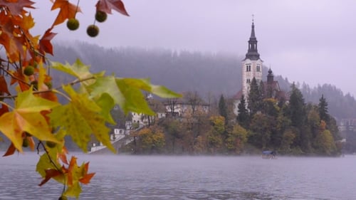 Bled Lake. Island Church.