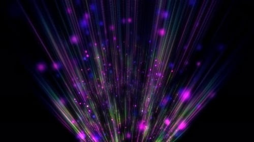 Colorful Abstract Light Rays Motion Background