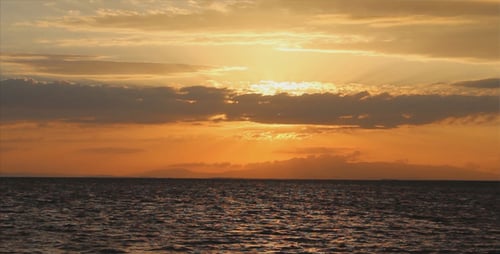 Beautiful Landscape And Sea Sunset