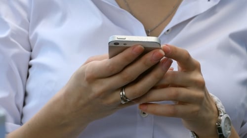 Woman Using Smartphone