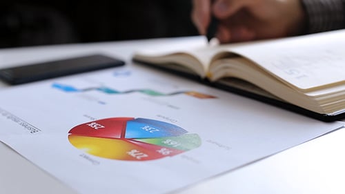 Businessman Analyzing Graphs