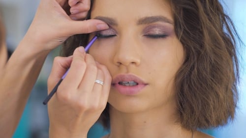 Eye Makeup Application by Makeup Artist