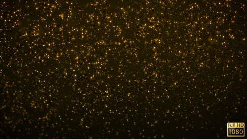 Elegant Golden Particle Flowing Background Loop