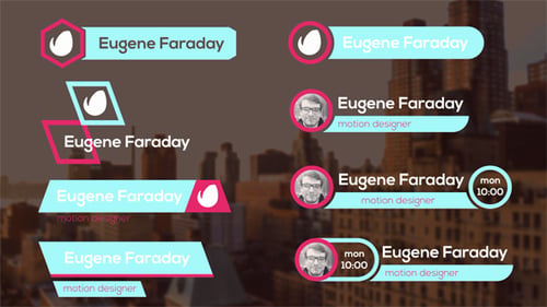 Lower Thirds Titles Pack – Animated Overlays for Promo Videos, News, Events and Corporate Branding