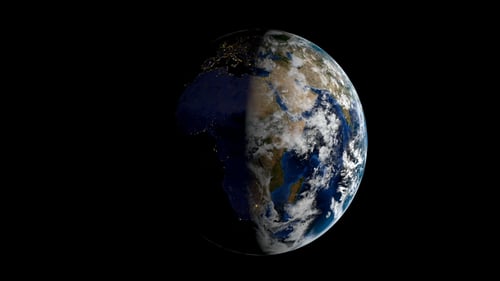 Day and Night in Earth Planet