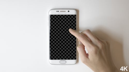 Smartphone Screen Promo With Alpha