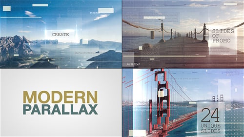 Moderne Parallax-Diashow