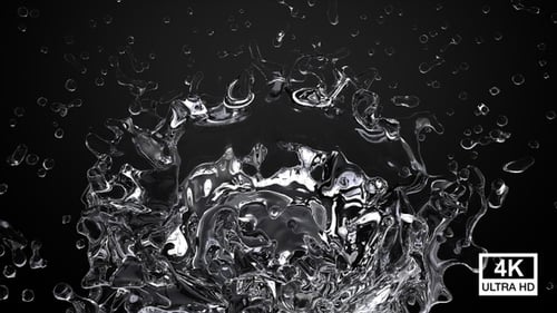 Dynamic Water Splash Element with Realistic Liquid Motion