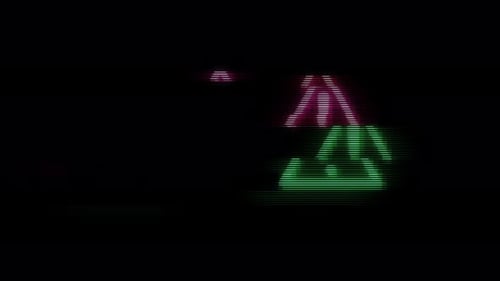 Animation of symbol of danger