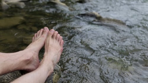 Man Feet Selfie