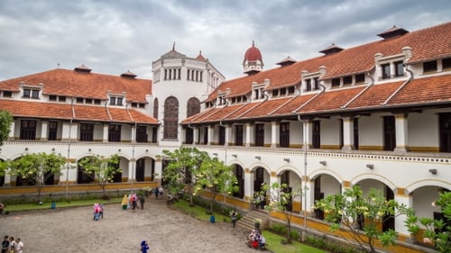 The Building Of The Railway Lawang Sewu Company In Semarang. Also One Of The Historic Wartime