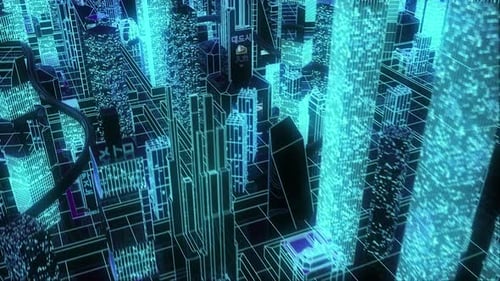 4k Futuristic Neon City V2