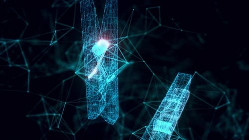 Clothespin Hologram Close Up 4k
