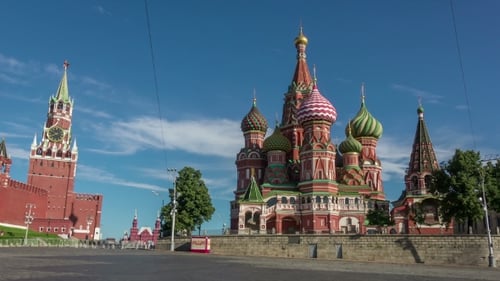 St Basils Cathedral On Red Square In Moscow