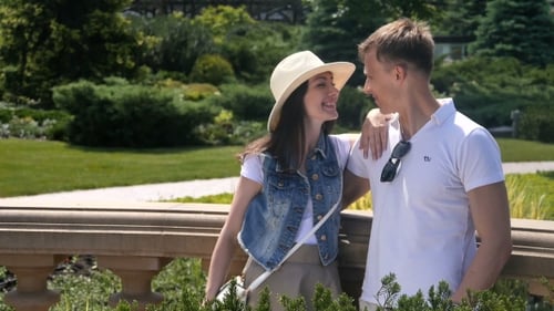 The Couple Are Talking In The Park