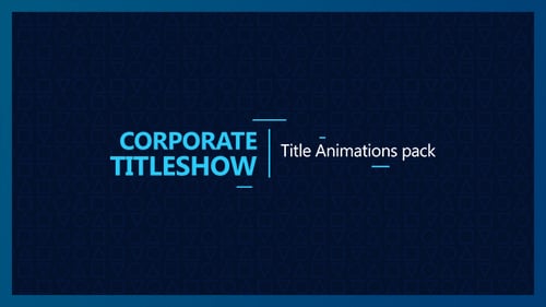 Modern Corporate Text Animations and Lower Thirds