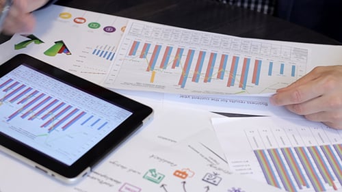 Businessman Analyzing Graphs