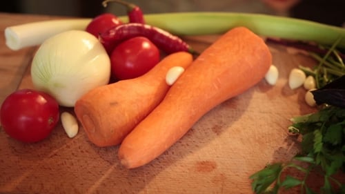 Fresh Vegetables And Igredients For Cooking