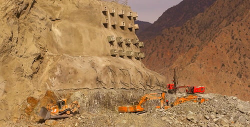 Bulldozer Working