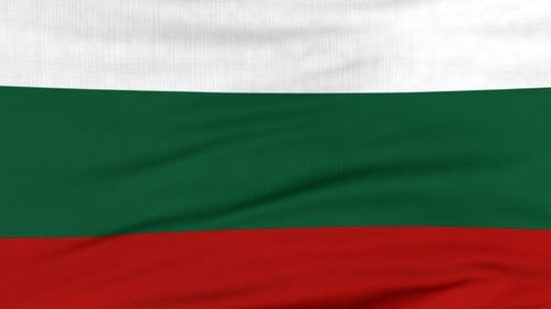Realistic Waving Flag of Bulgaria Seamless Loop