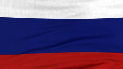 Realistic Waving Flag of Russia