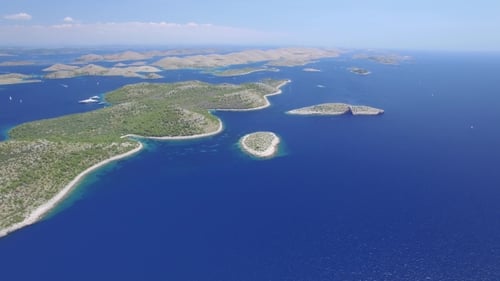 Aerial View Of The National Park Kornati, Kornati Archipelago.